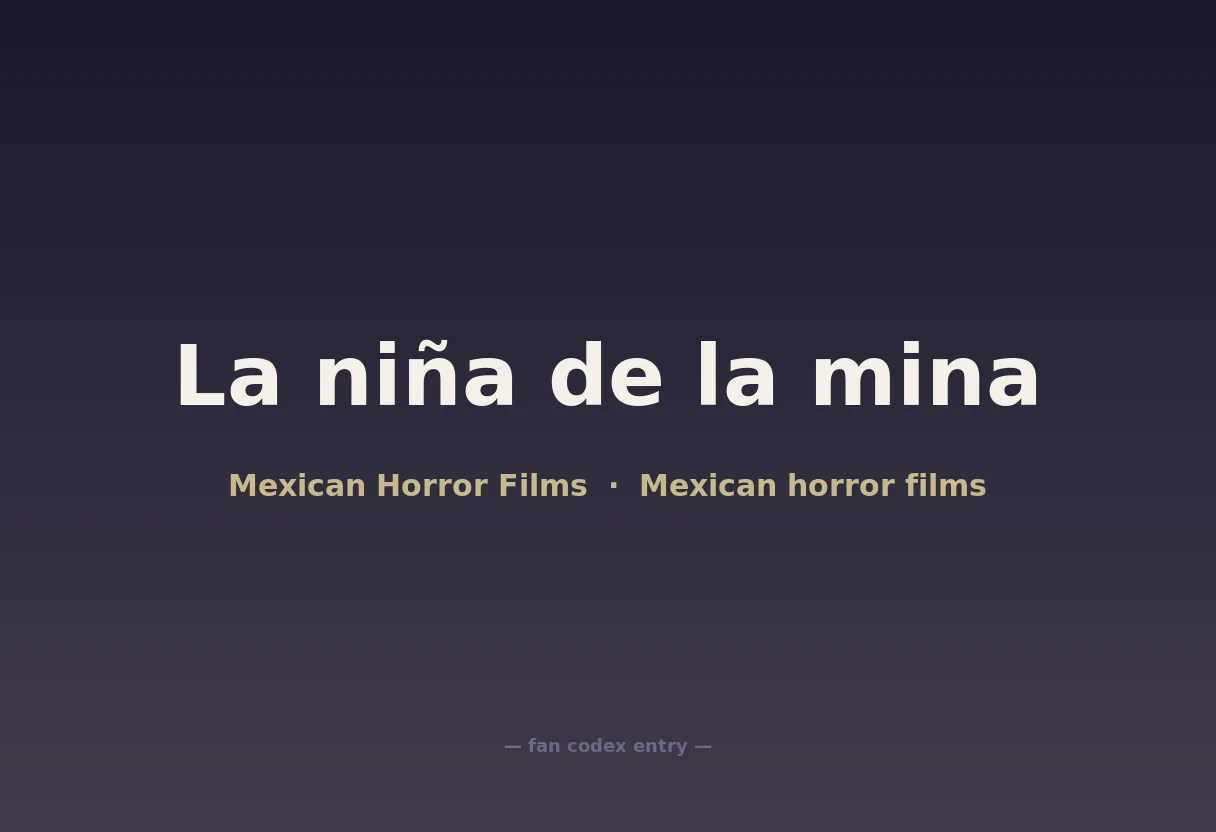 La niña de la mina